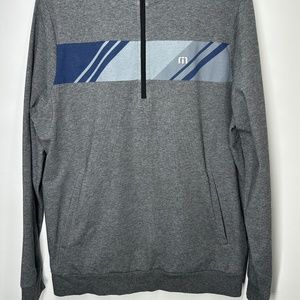 Travis Mathew Long Sleeve 1/4 Zip Golf Polo Sweater / Sweat Shirt - Medium‎